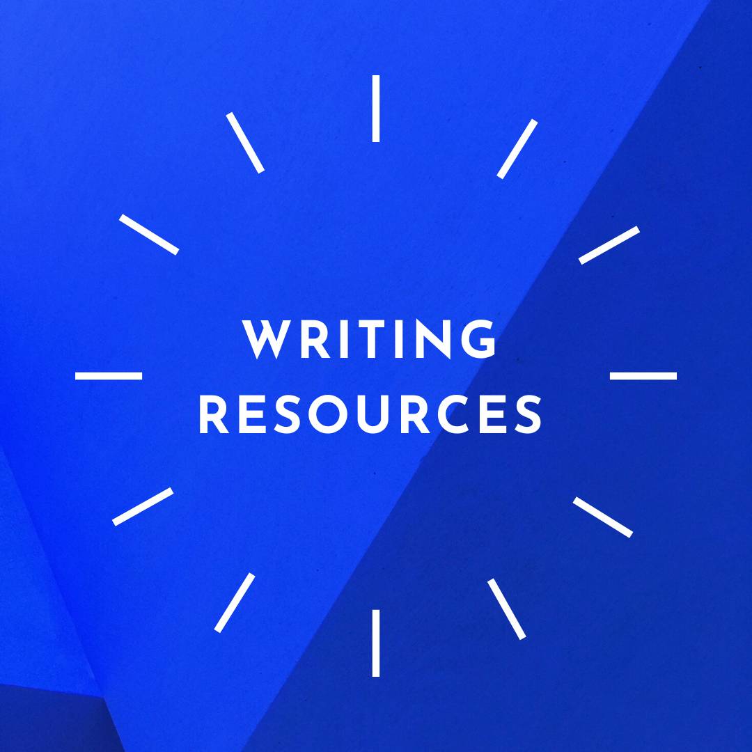 click here to view our collection of writing resources